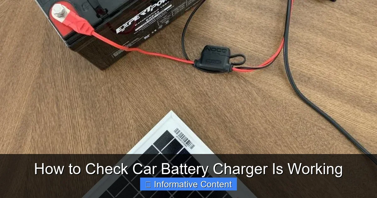 How to Check Car Battery Charger Is Working