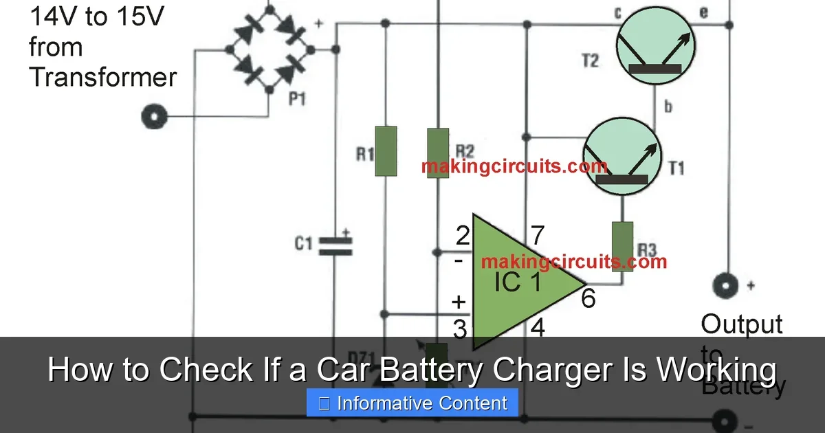 How to Check If a Car Battery Charger Is Working