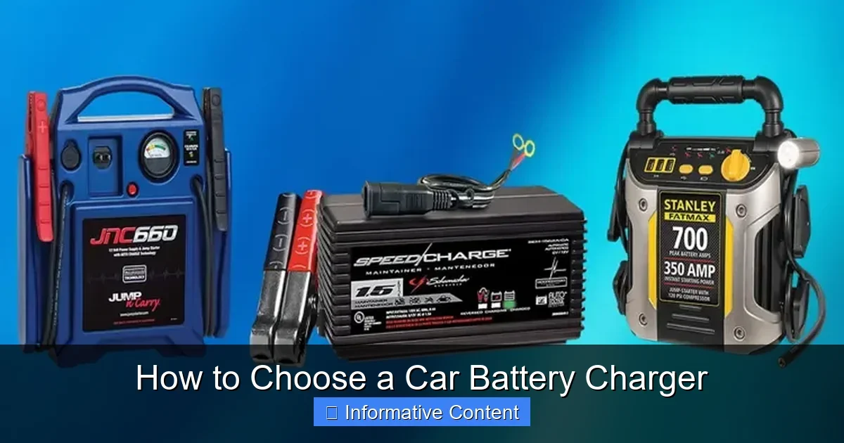 How to Choose a Car Battery Charger