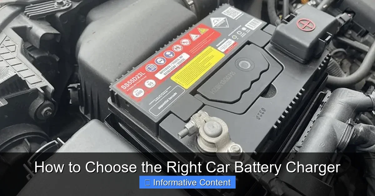How to Choose the Right Car Battery Charger