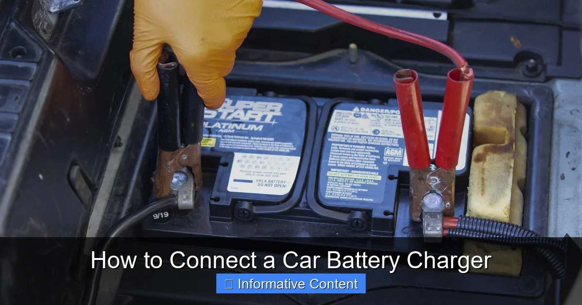 How to Connect a Car Battery Charger