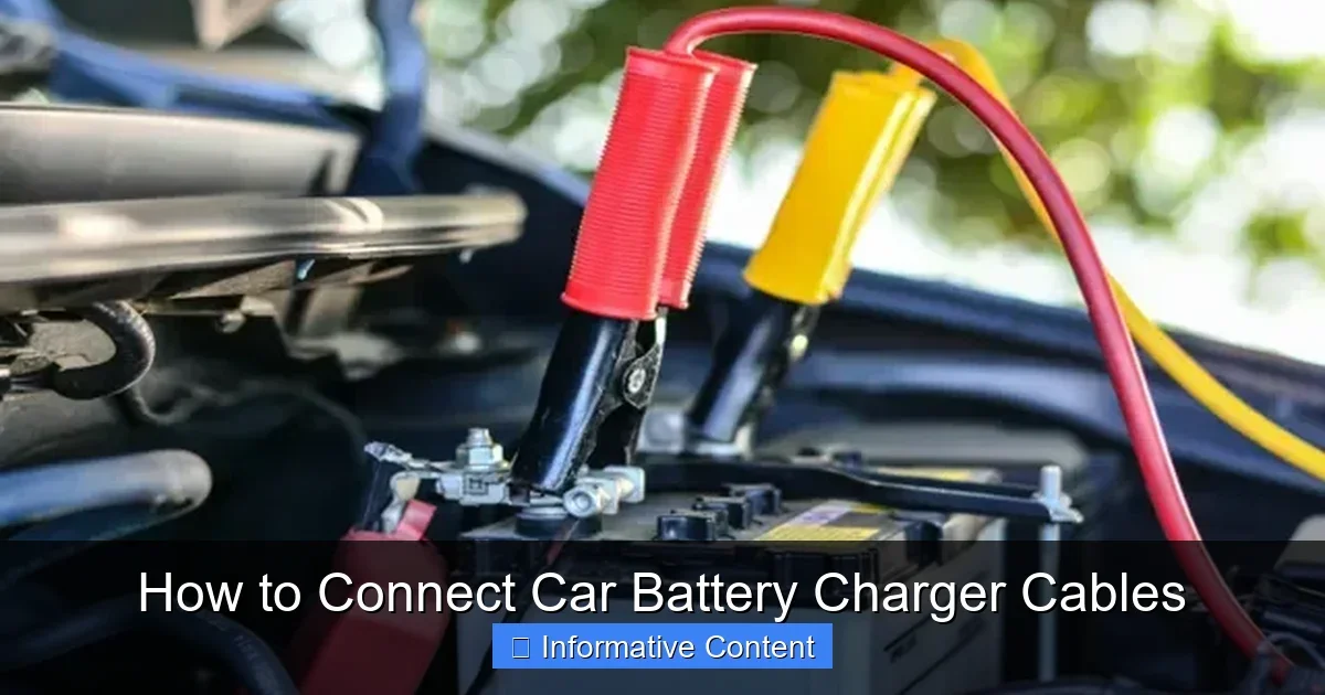 How to Connect Car Battery Charger Cables