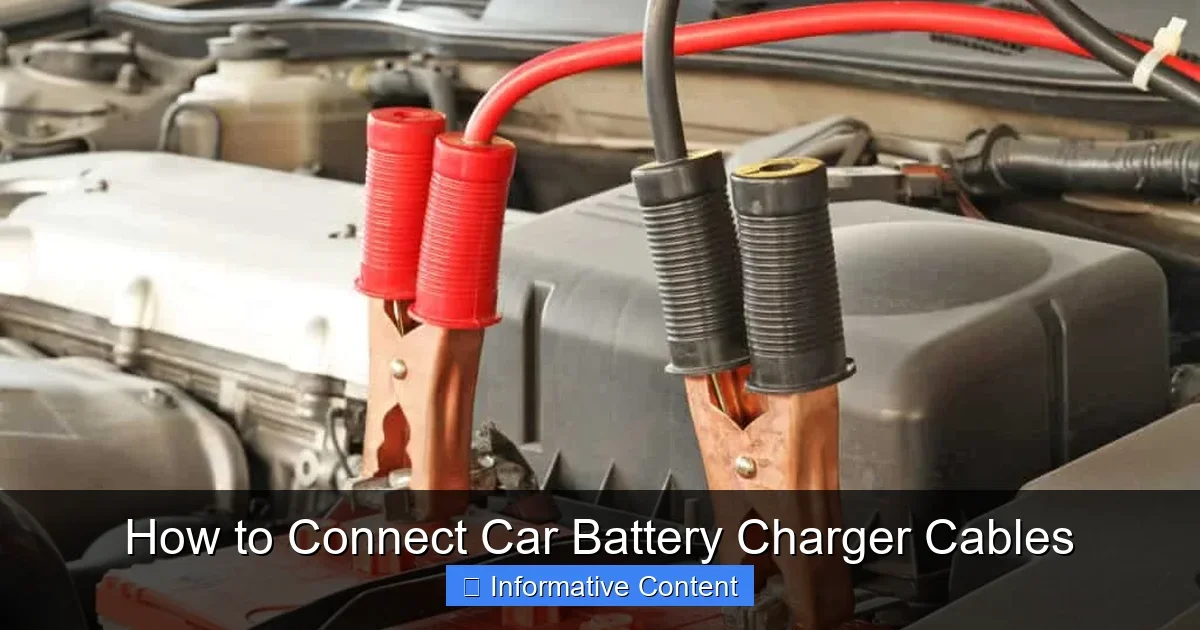 How to Connect Car Battery Charger Cables