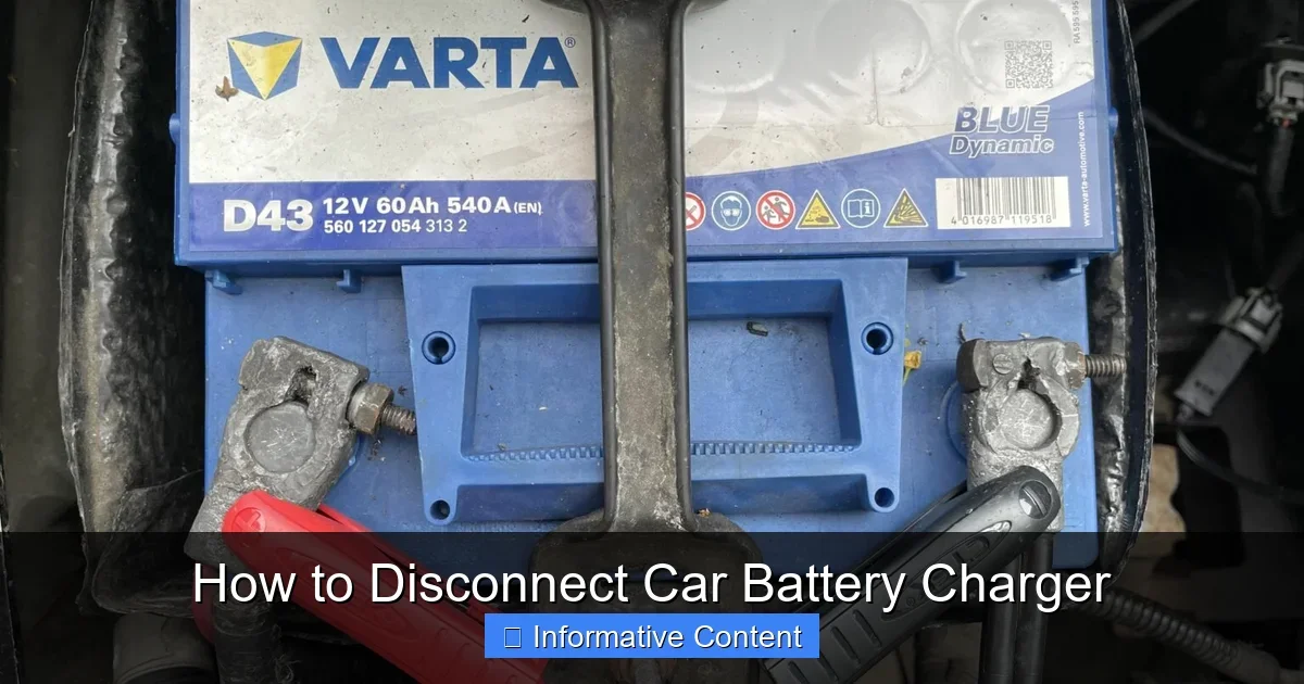 How to Disconnect Car Battery Charger