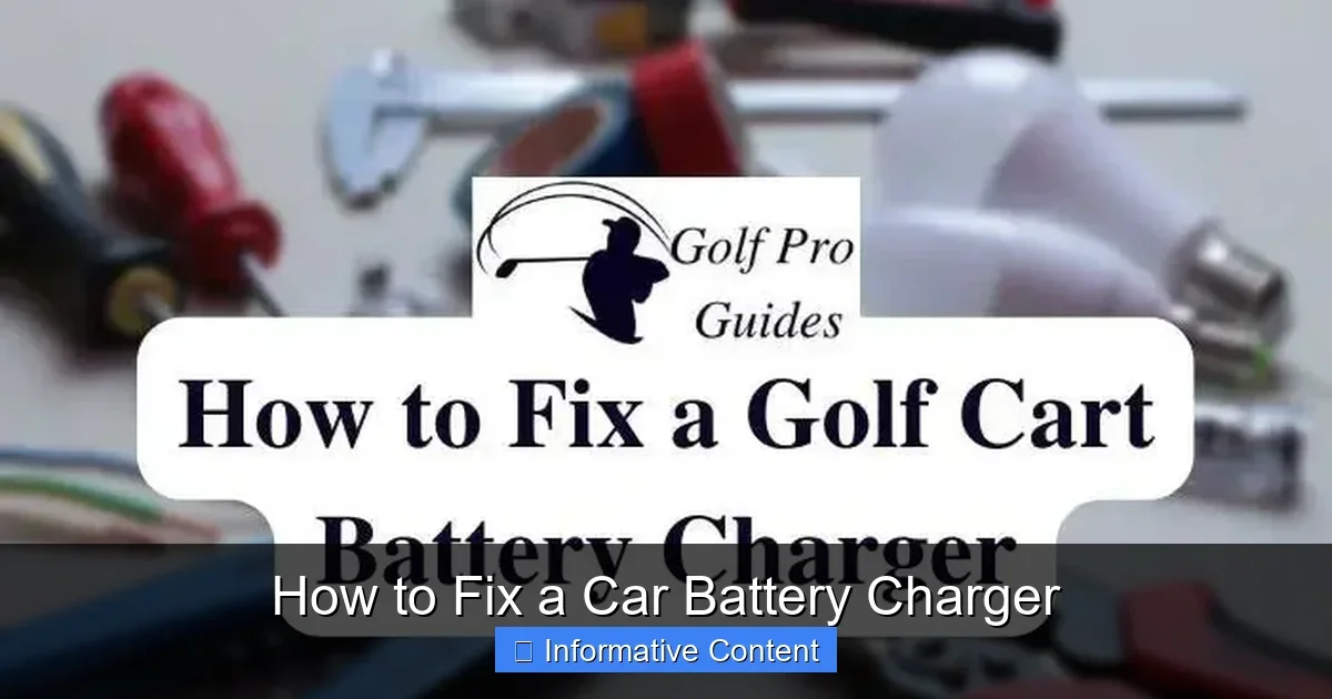 How to Fix a Car Battery Charger