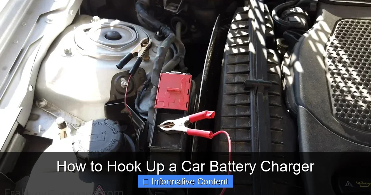 How to Hook Up a Car Battery Charger