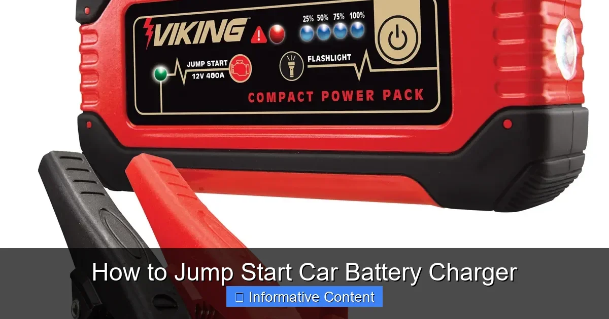 How to Jump Start Car Battery Charger