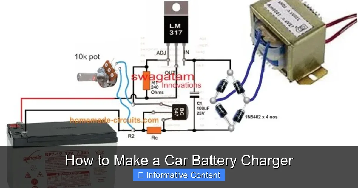How to Make a Car Battery Charger