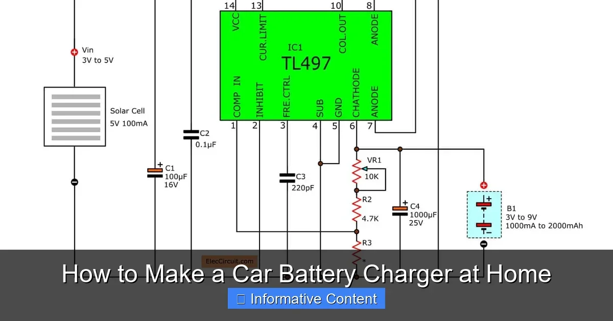 How to Make a Car Battery Charger at Home