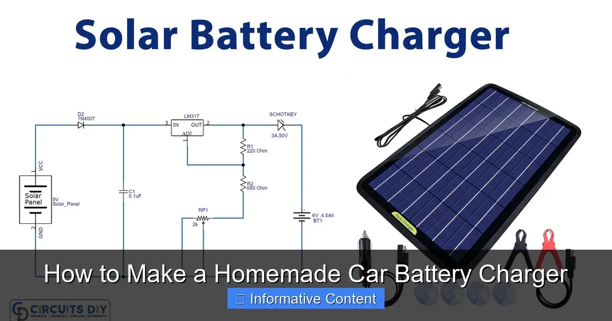 How to Make a Homemade Car Battery Charger