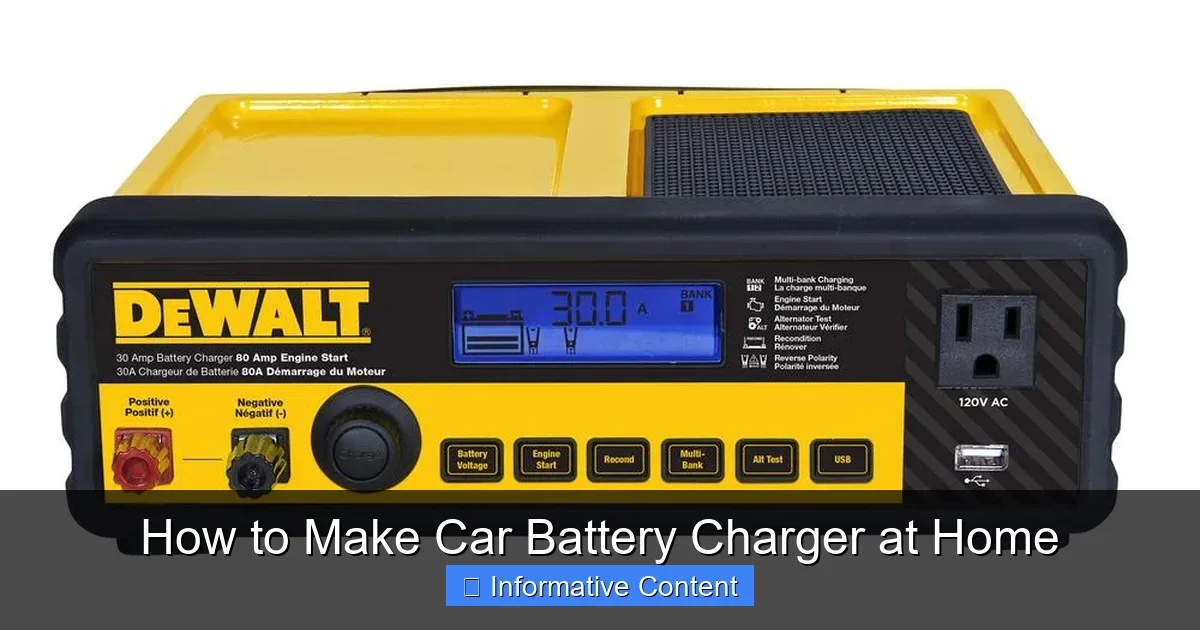 How to Make Car Battery Charger at Home