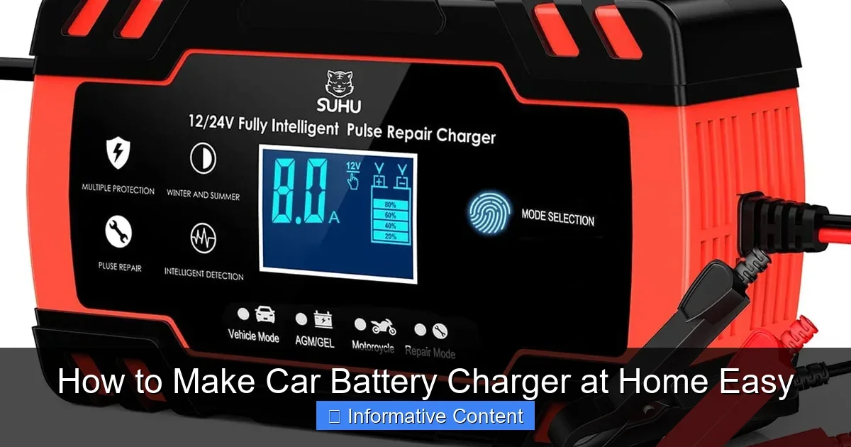 How to Make Car Battery Charger at Home Easy