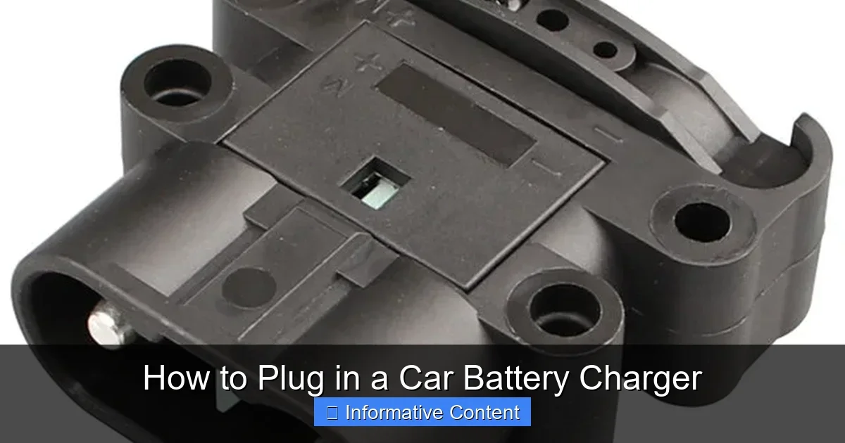 How to Plug in a Car Battery Charger