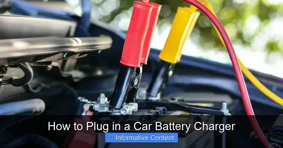 How to Plug in a Car Battery Charger