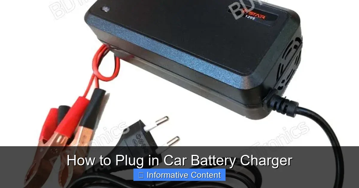How to Plug in Car Battery Charger