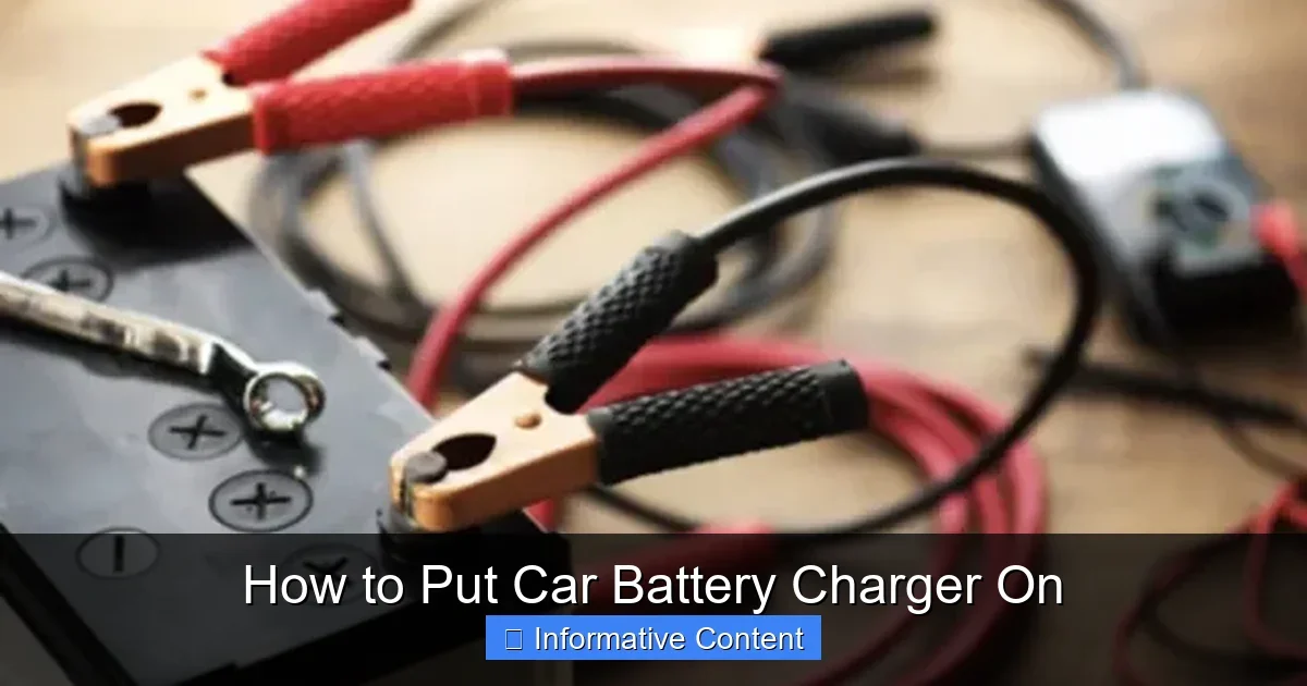 How to Put Car Battery Charger On