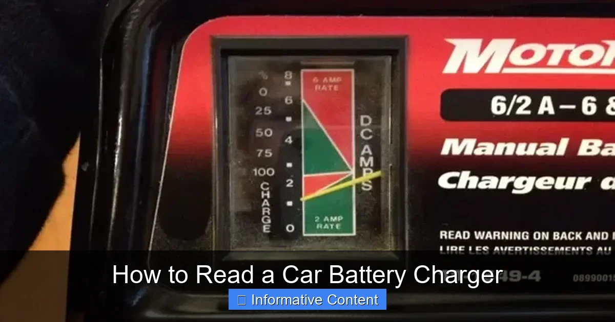 How to Read a Car Battery Charger