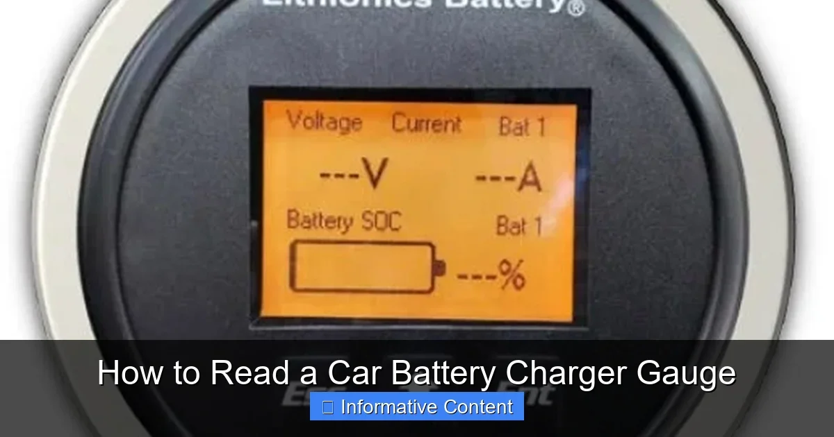 How to Read a Car Battery Charger Gauge