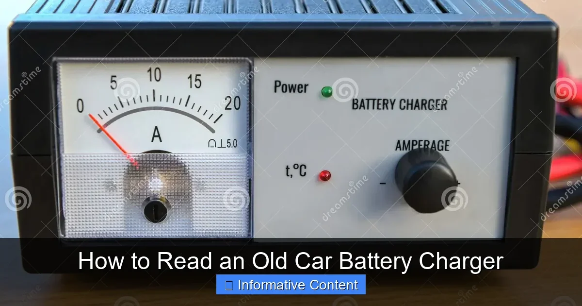 How to Read an Old Car Battery Charger
