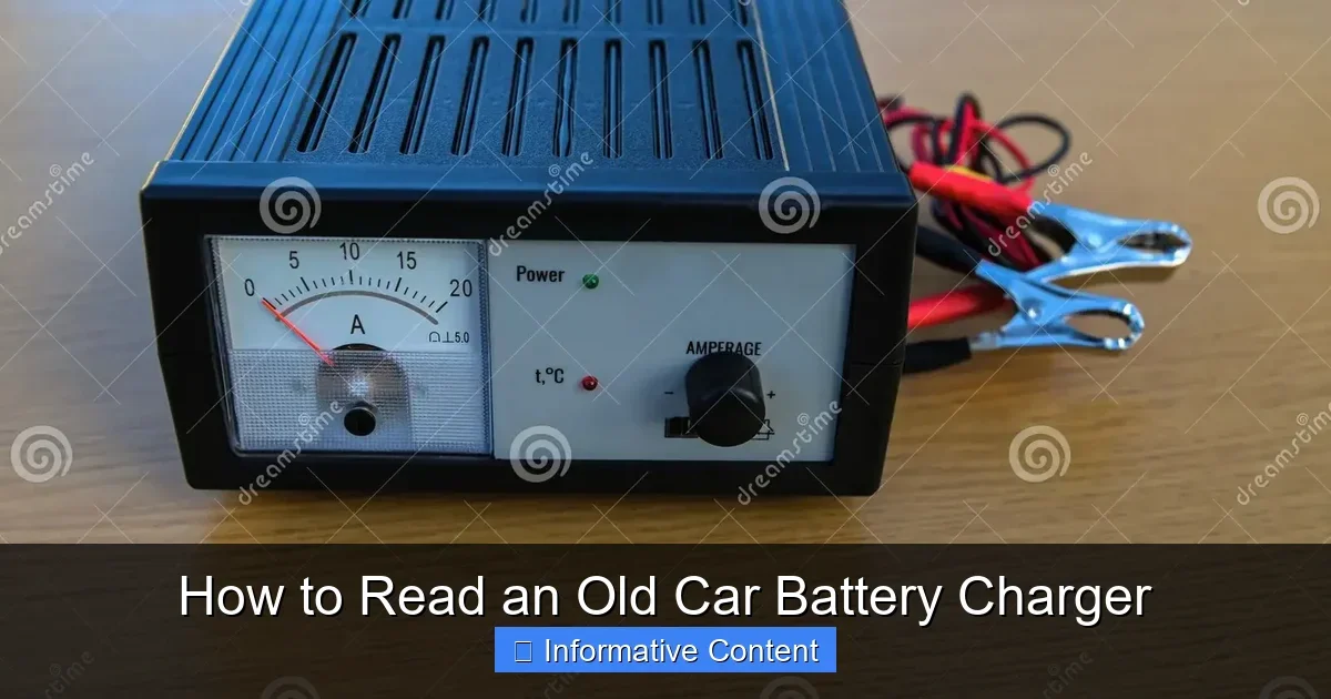 How to Read an Old Car Battery Charger