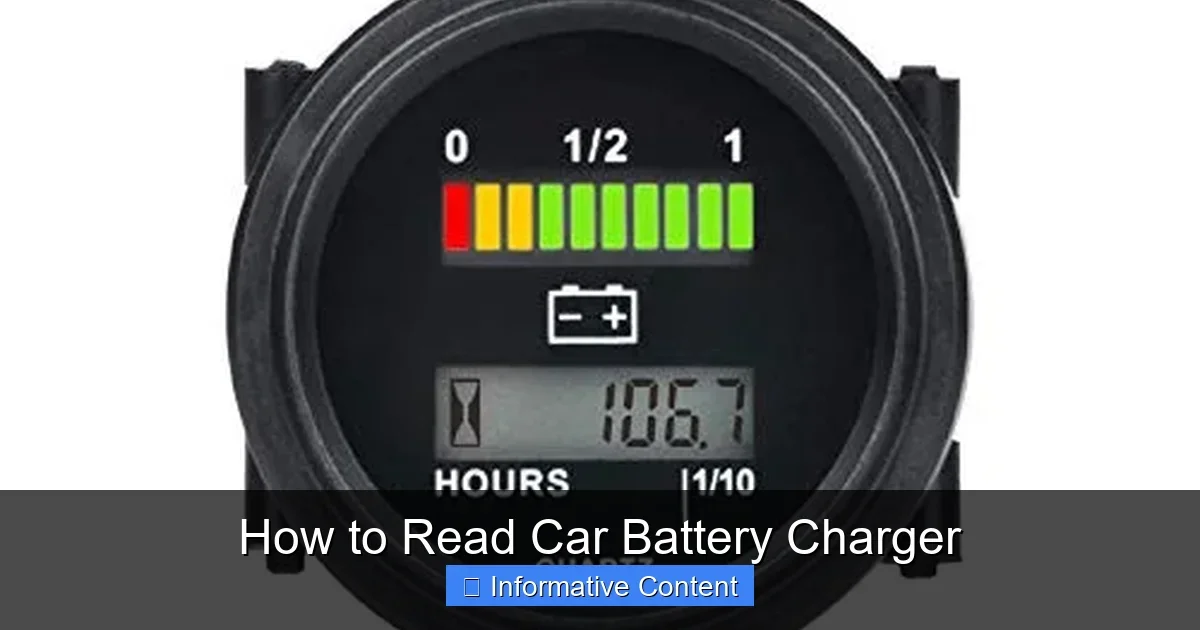 How to Read Car Battery Charger
