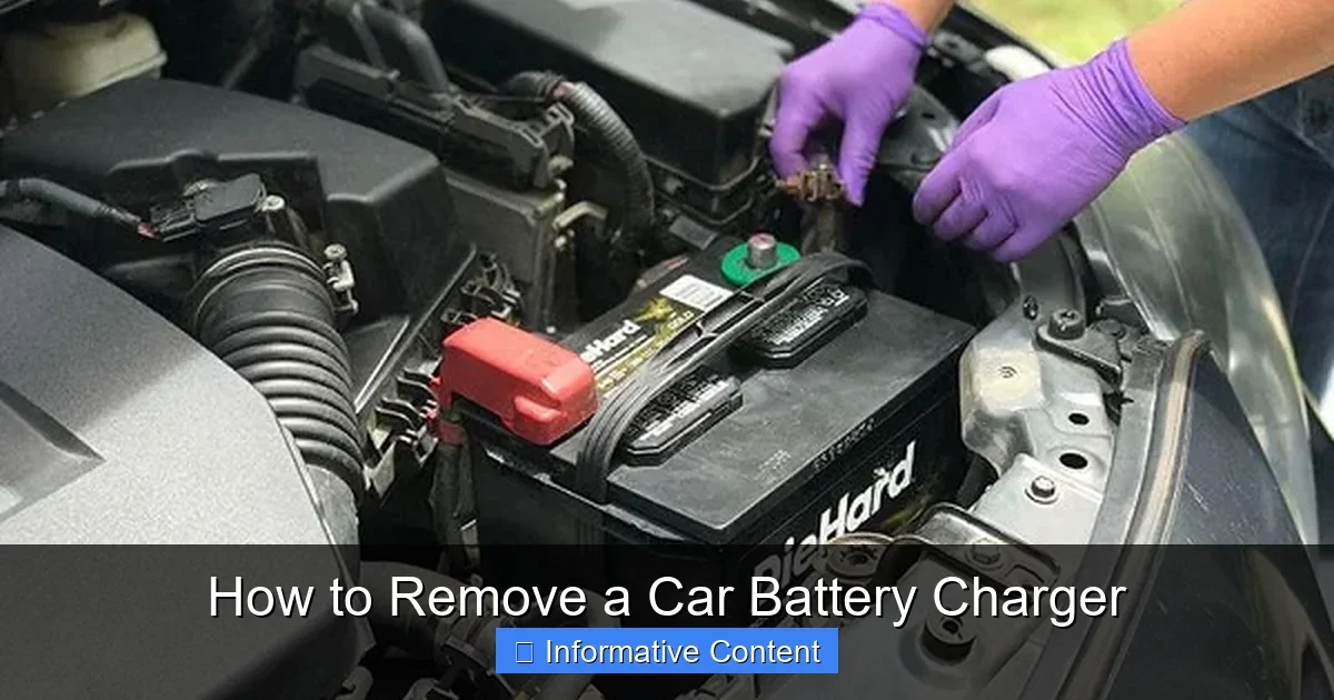 How to Remove a Car Battery Charger