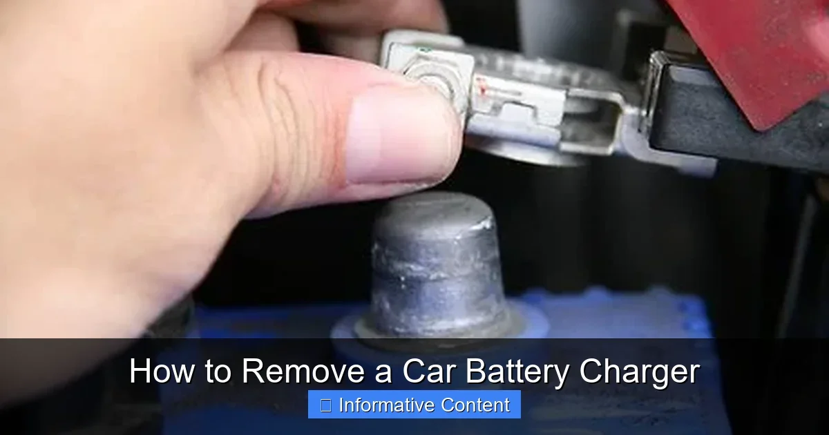 How to Remove a Car Battery Charger
