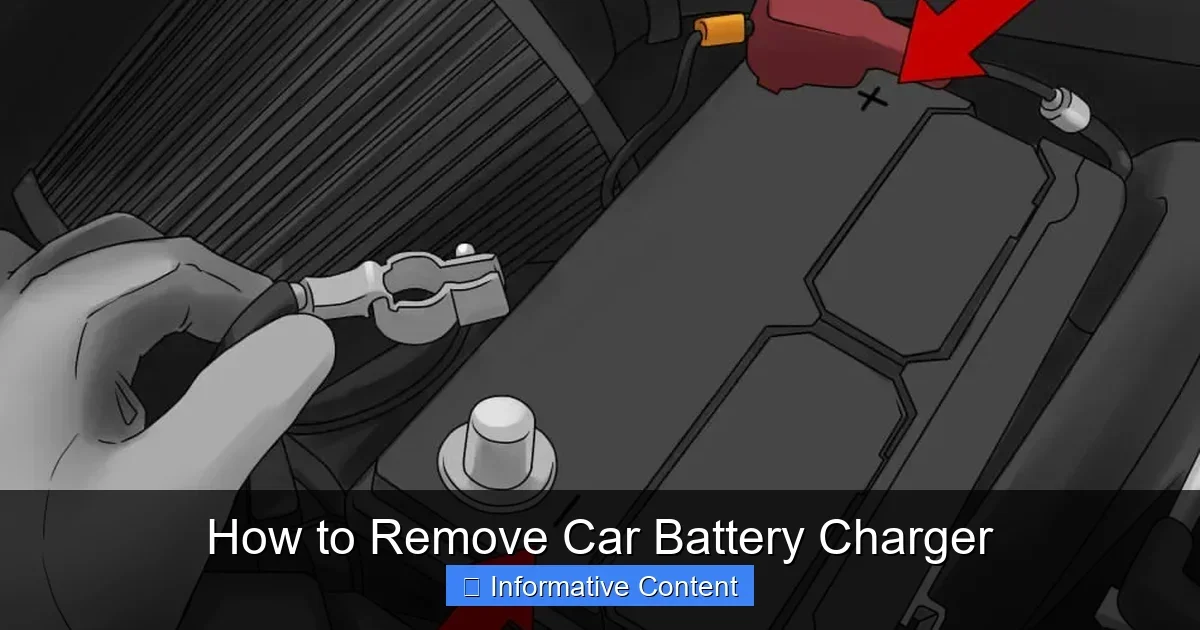 How to Remove Car Battery Charger