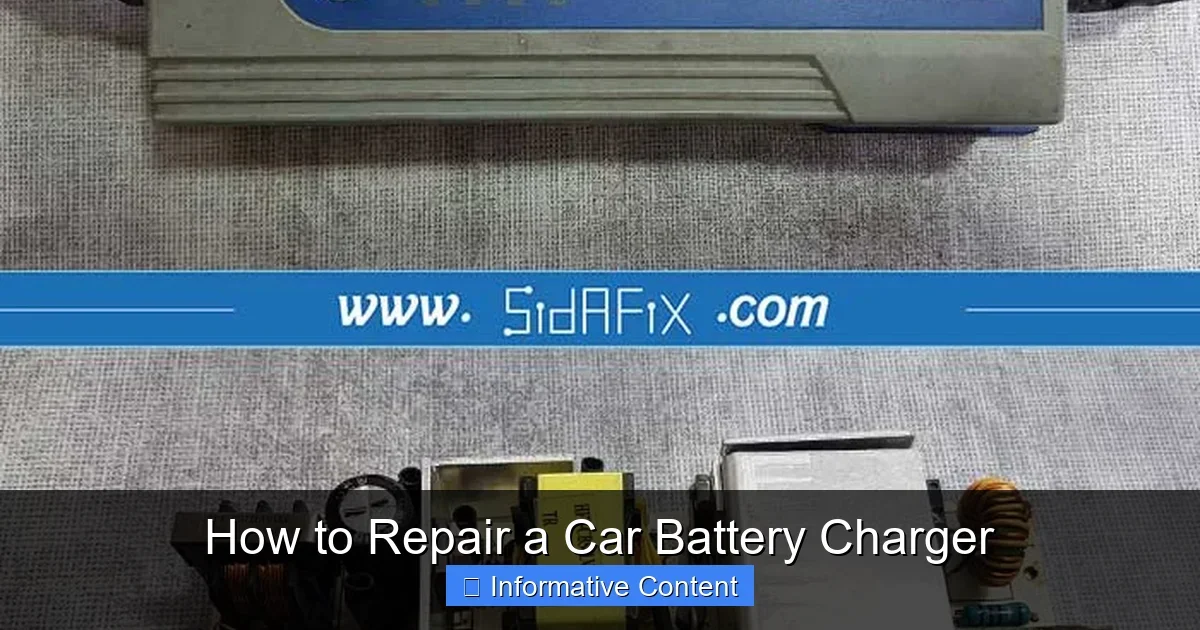 How to Repair a Car Battery Charger