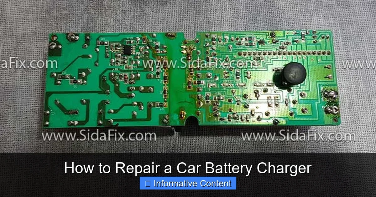 How to Repair a Car Battery Charger