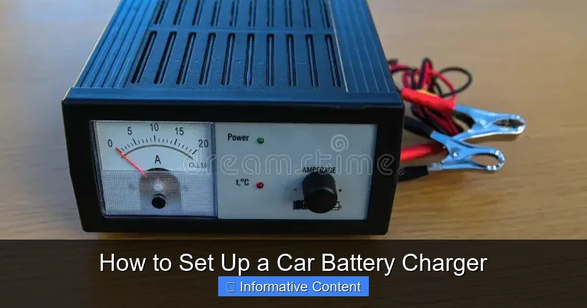 How to Set Up a Car Battery Charger
