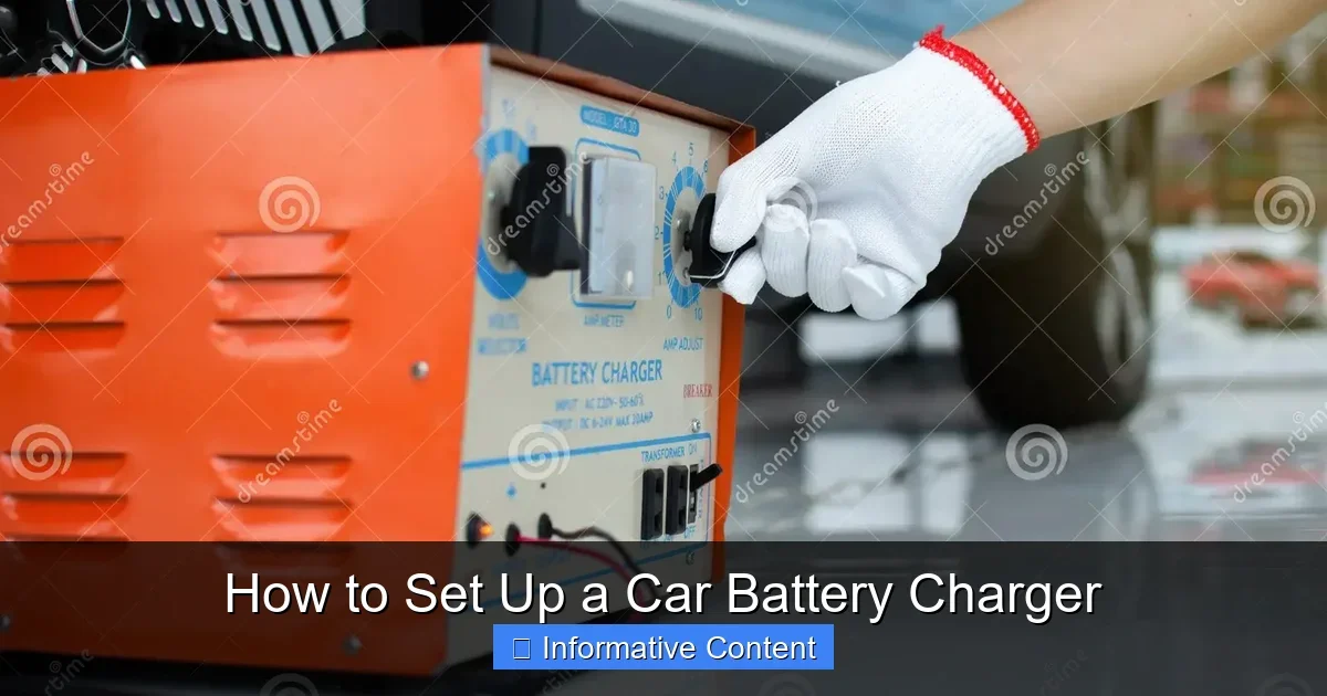 How to Set Up a Car Battery Charger