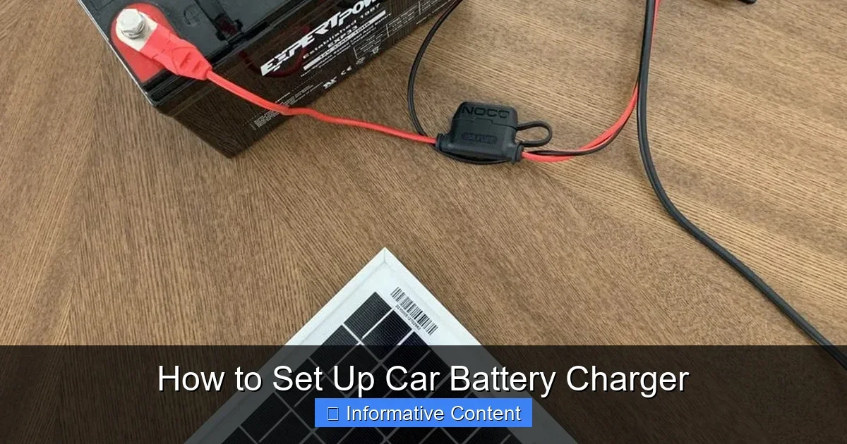 How to Set Up Car Battery Charger