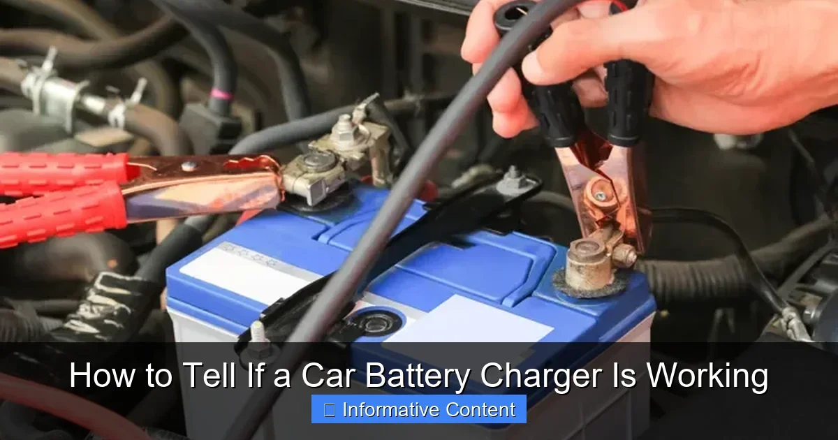 How to Tell If a Car Battery Charger Is Working