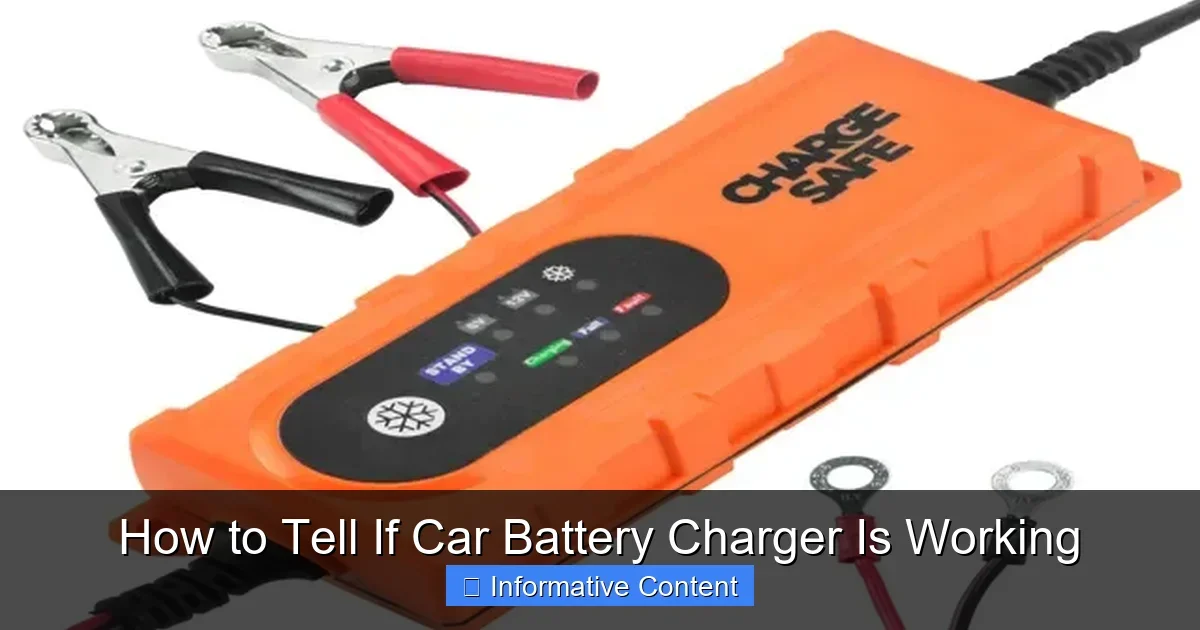 How to Tell If Car Battery Charger Is Working