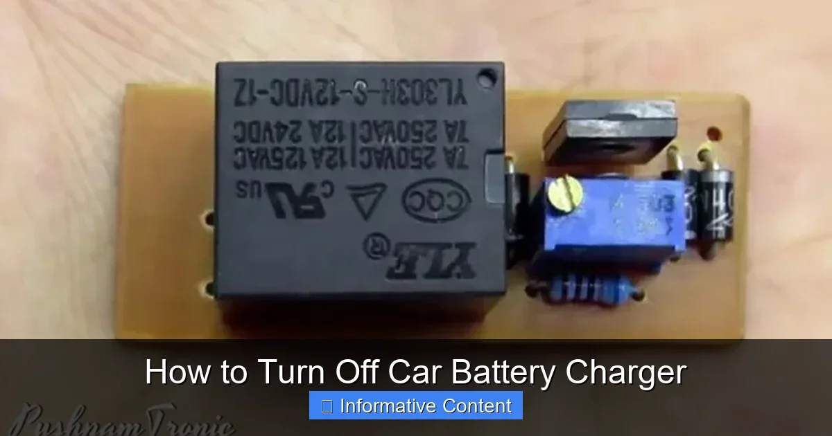 How to Turn Off Car Battery Charger