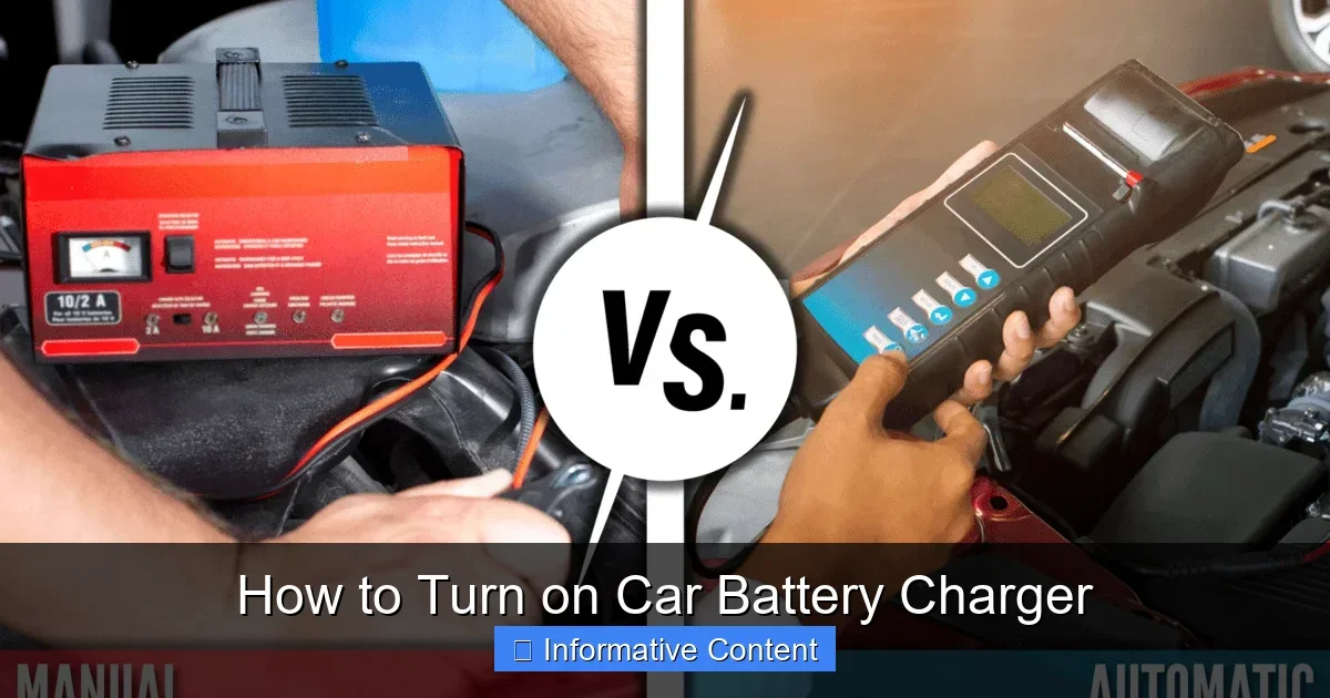 How to Turn on Car Battery Charger