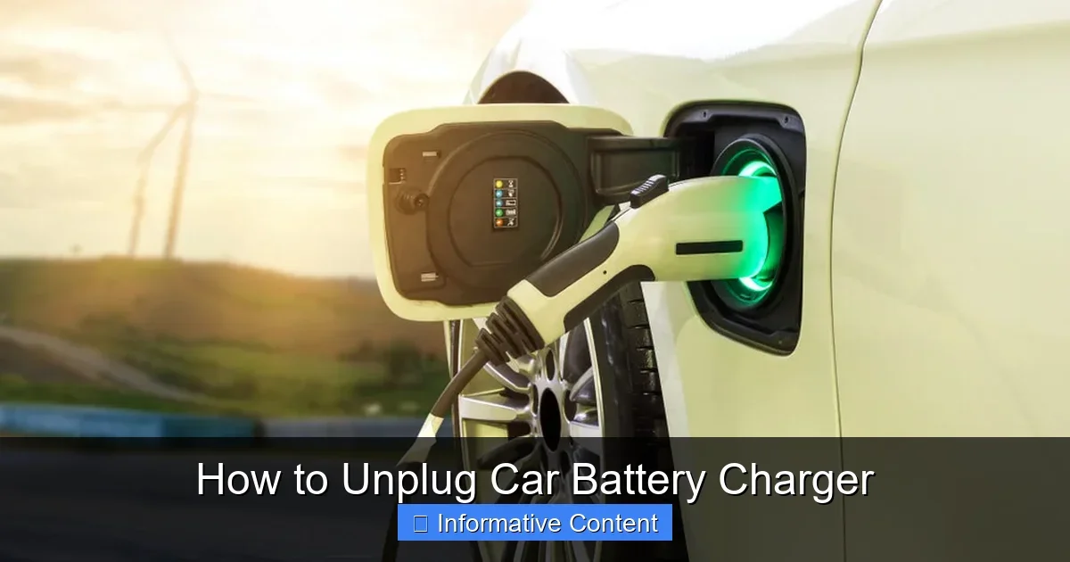 How to Unplug Car Battery Charger