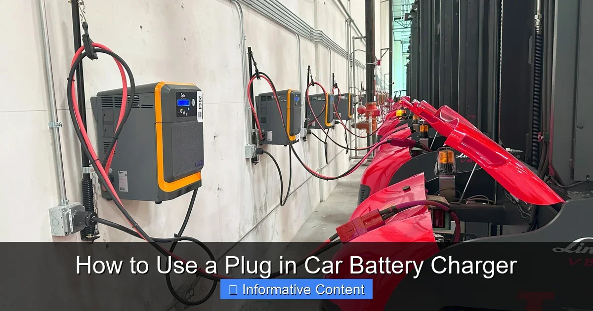 How to Use a Plug in Car Battery Charger