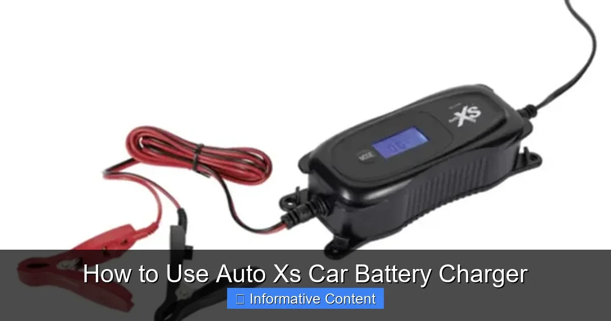 How to Use Auto Xs Car Battery Charger
