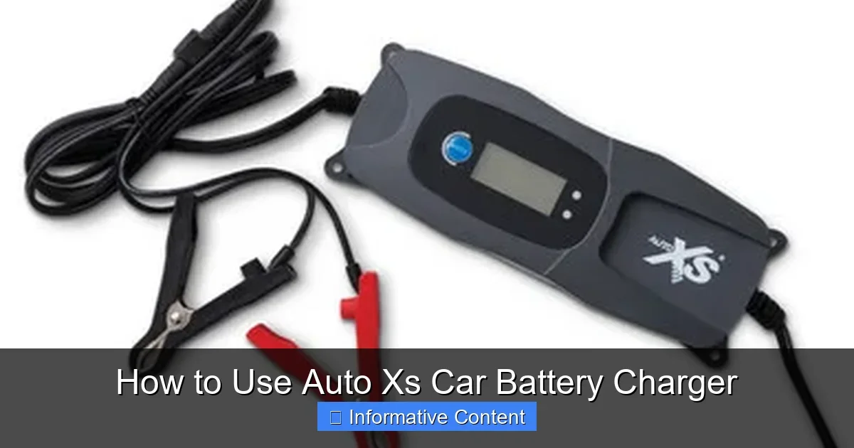 How to Use Auto Xs Car Battery Charger