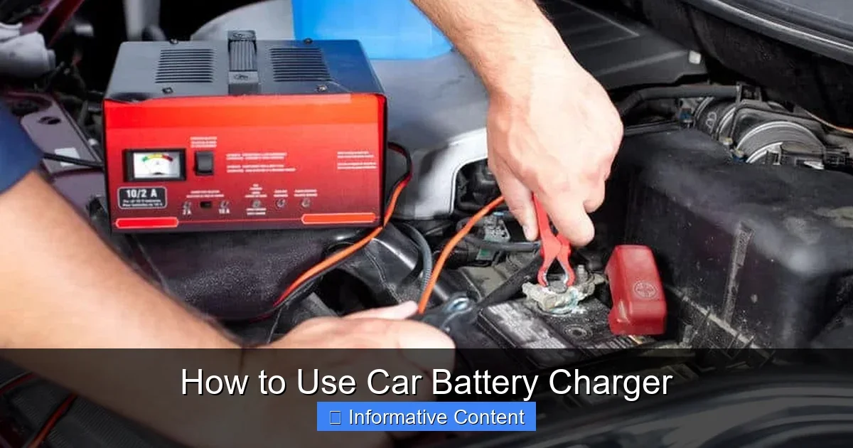 How to Use Car Battery Charger