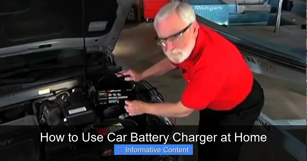 How to Use Car Battery Charger at Home