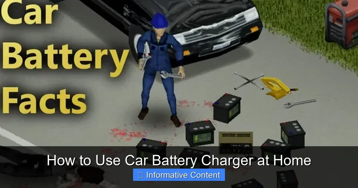 How to Use Car Battery Charger at Home