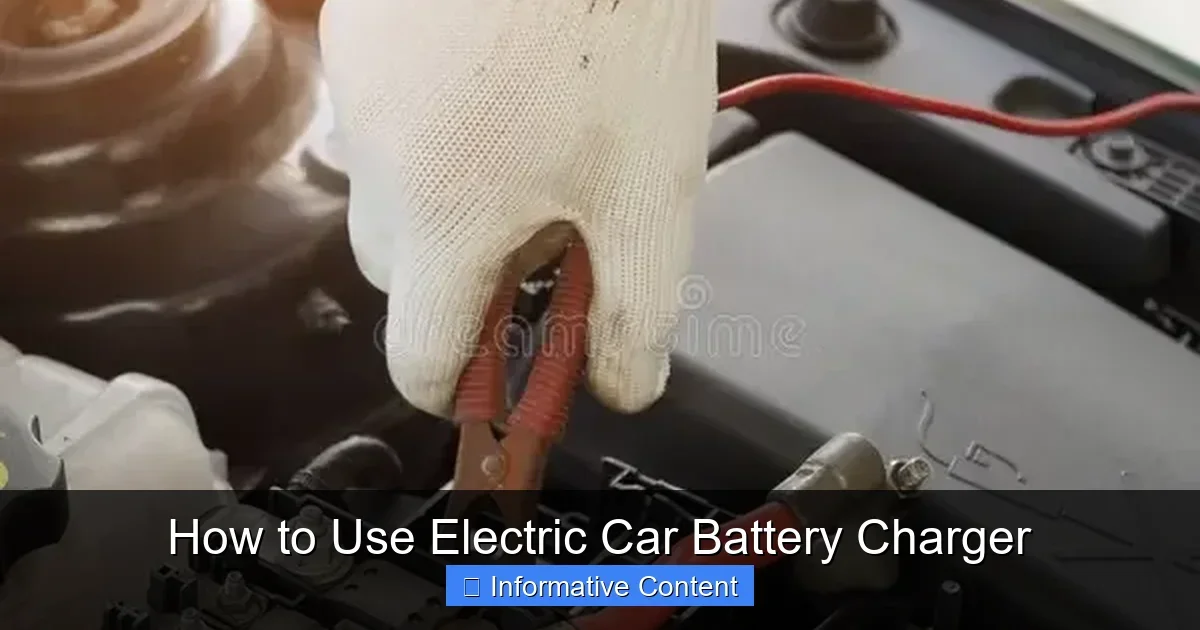 How to Use Electric Car Battery Charger