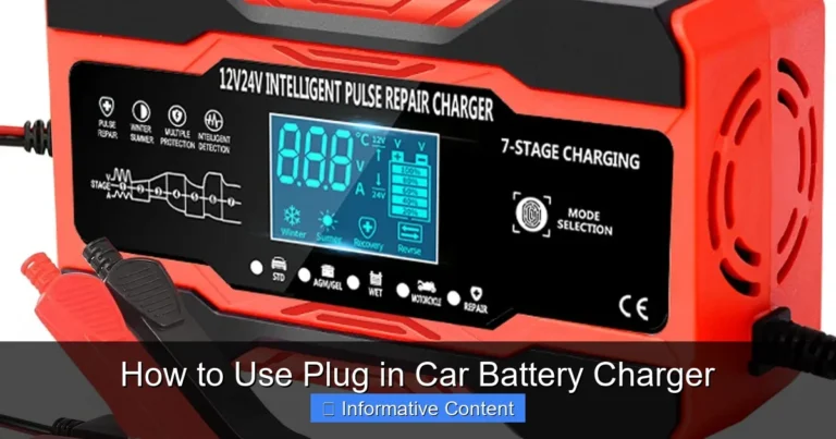 How to Use Plug in Car Battery Charger