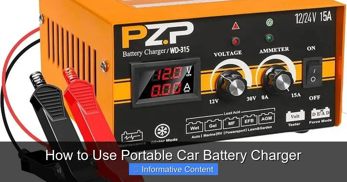 How to Use Portable Car Battery Charger