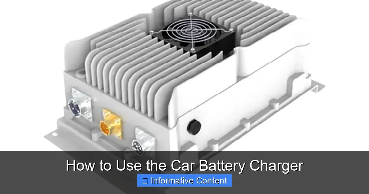 How to Use the Car Battery Charger